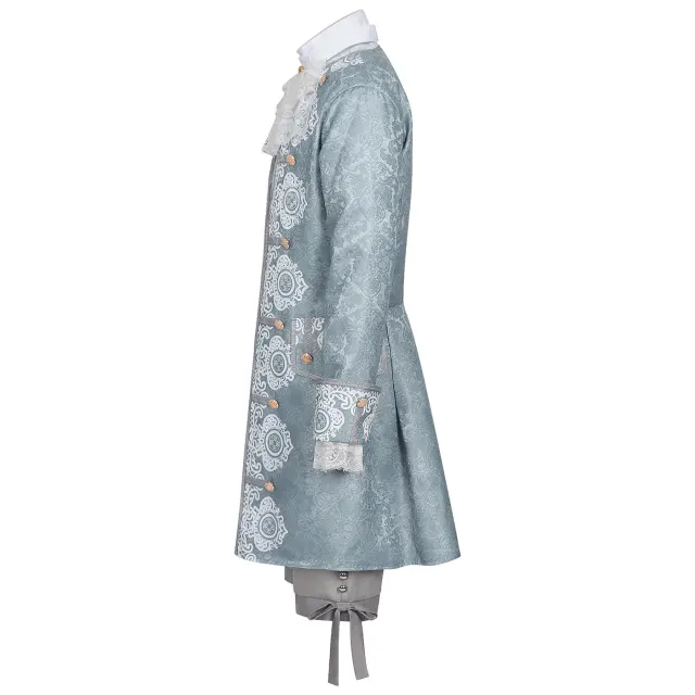 Men's 18th Century Baroque Rococo Cosplay Suit Set detail 3