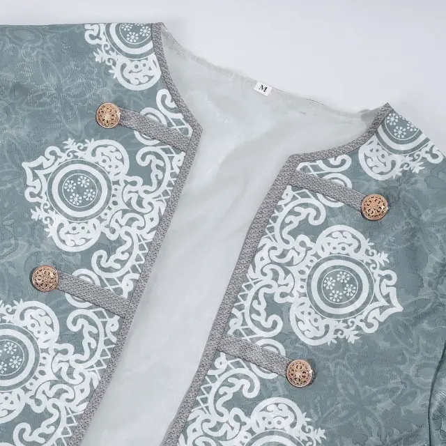 Men's 18th Century Baroque Rococo Cosplay Suit Set detail 13