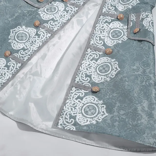 Men's 18th Century Baroque Rococo Cosplay Suit Set detail 14