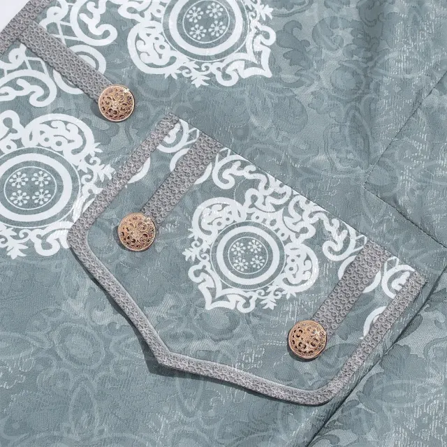 Men's 18th Century Baroque Rococo Cosplay Suit Set detail 15