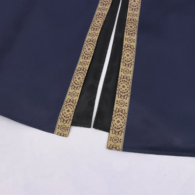 Men's 18th Century Colonial Officer Military Uniform Costume detail 8