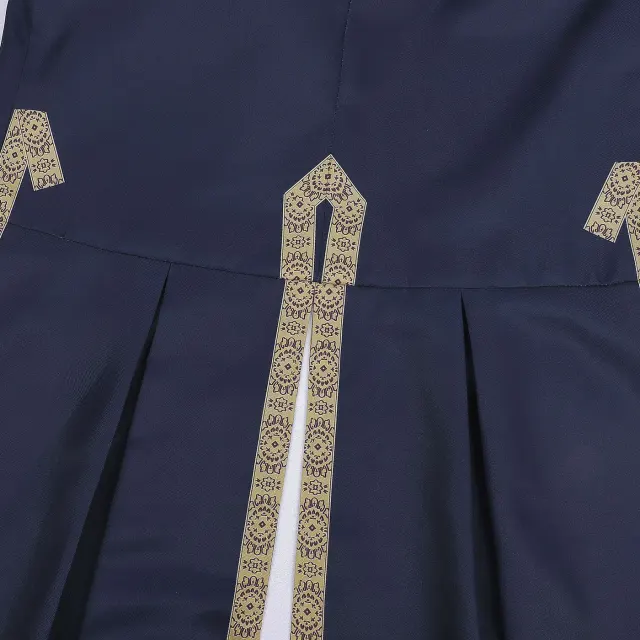 Men's 18th Century Colonial Officer Military Uniform Costume detail 9