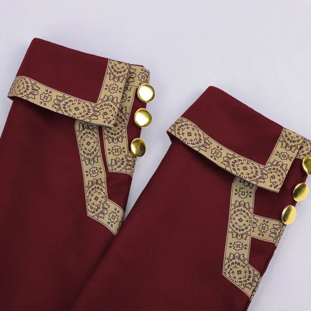 Men's 18th Century Colonial Officer Military Uniform Costume detail 13
