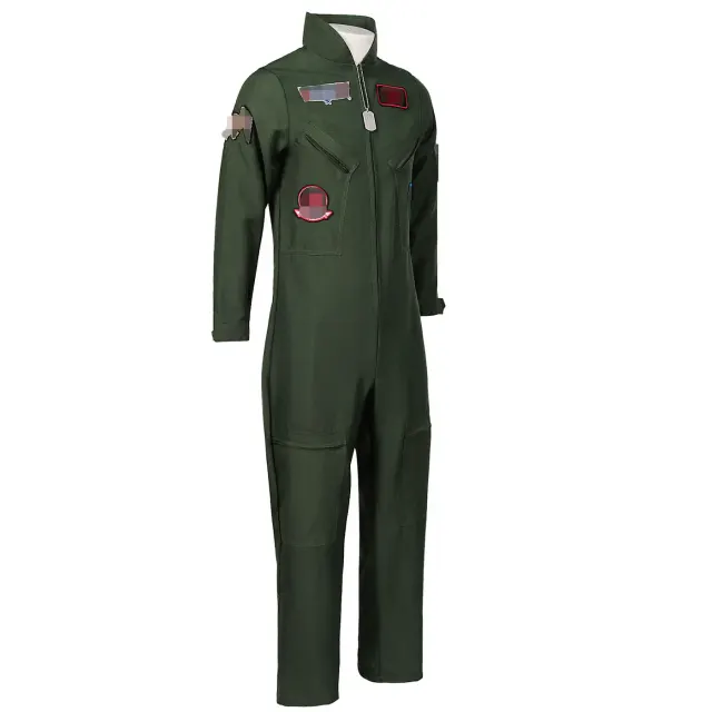 Men's Aviator Pilot Cosplay Costume Set for Stage detail 6