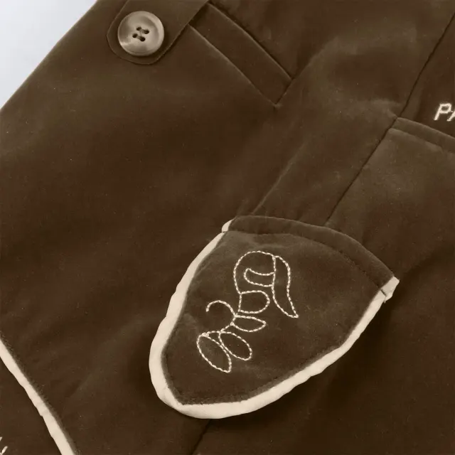 Men's Bavarian Oktoberfest Suspender Pants for Stage Party detail 14