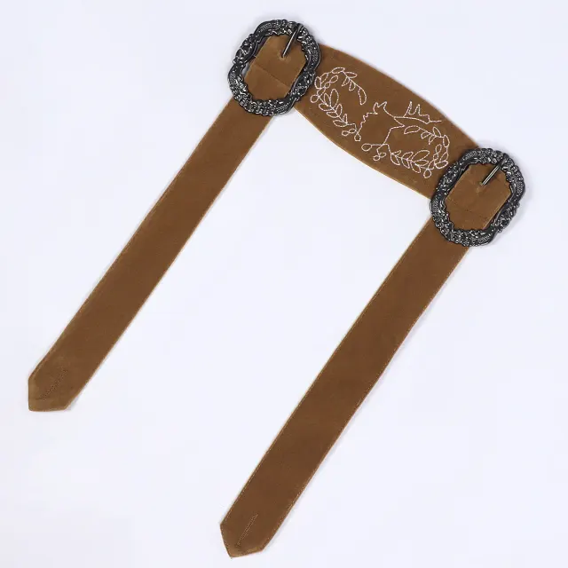 Men's Bavarian Oktoberfest Suspender Pants for Stage Party detail 22