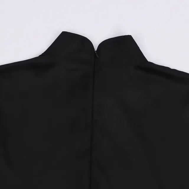 Men's Black Tudor Renaissance Prince Costume with Cape detail 8