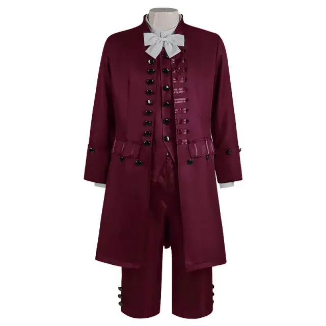 Men's British Court Prince Cosplay Suit Set detail 13