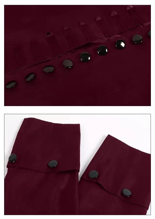 Men's British Court Prince Cosplay Suit Set detail 15