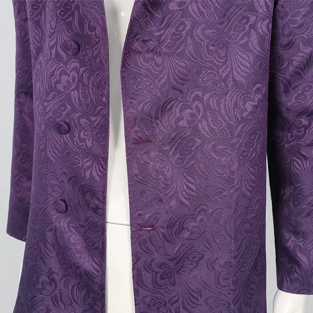 Men's Dark Knight Long Blazer Clown Cosplay Halloween Jacket detail 2