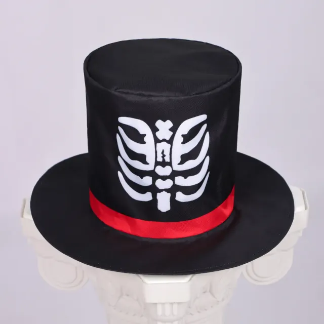 Men's Day of the Dead Skeleton Clown Cosplay Costume detail 12