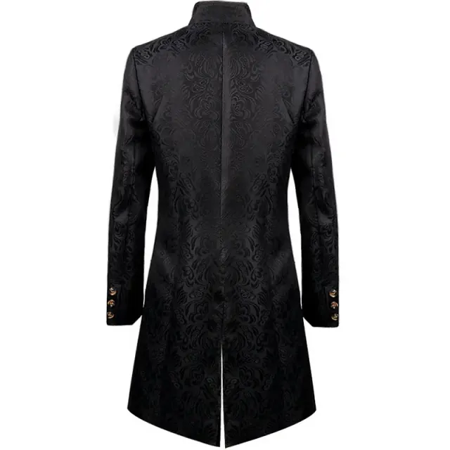 detalle de Conjunto de disfraz de noble medieval de corte europeo con jacquard para hombre 3
