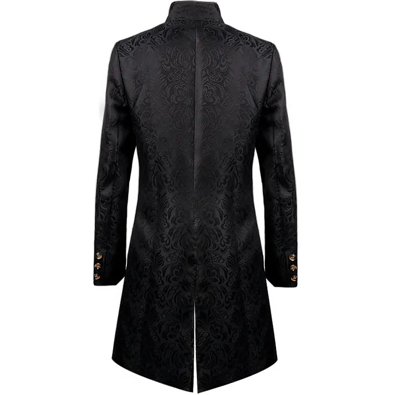 Men's European Court Jacquard Medieval Noble Costume Set detail 3