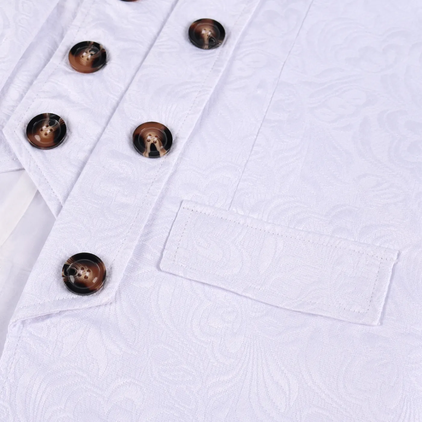 Men's European Court Jacquard Medieval Noble Costume Set detail 11