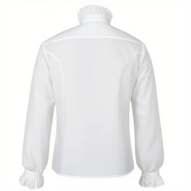 detalle de Conjunto de disfraz de noble medieval de corte europeo con jacquard para hombre 18