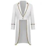 Vintage Gold-Trim Tailcoat - White