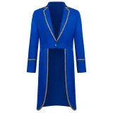 Vintage Gold-Trim Tailcoat - Blue