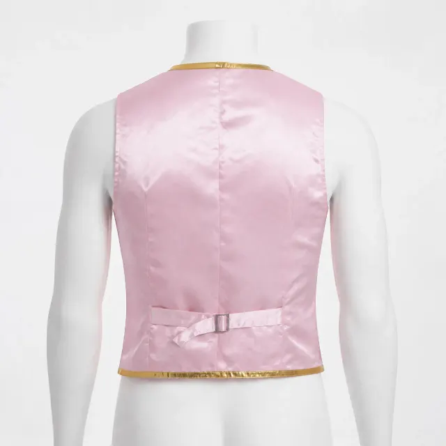Men's Halloween Gold-Trim Steampunk Victorian Cosplay Vest detail 9