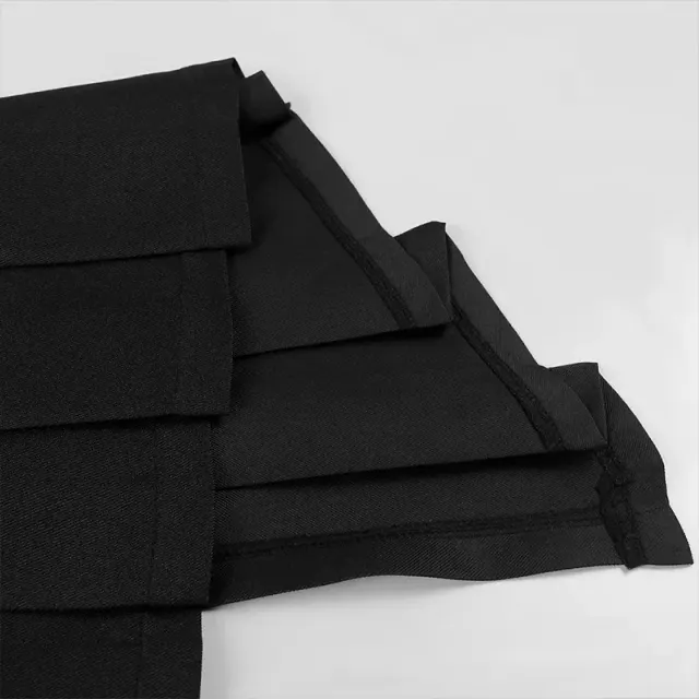 Men's Dark Gothic Asymmetric Pleated Cosplay Skirt detail 10