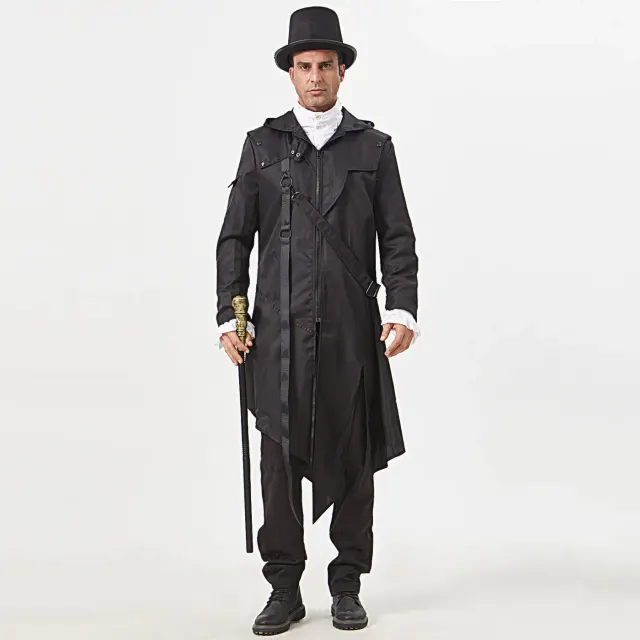 Men's Gothic Halloween Cosplay Jacket Costume detail 2