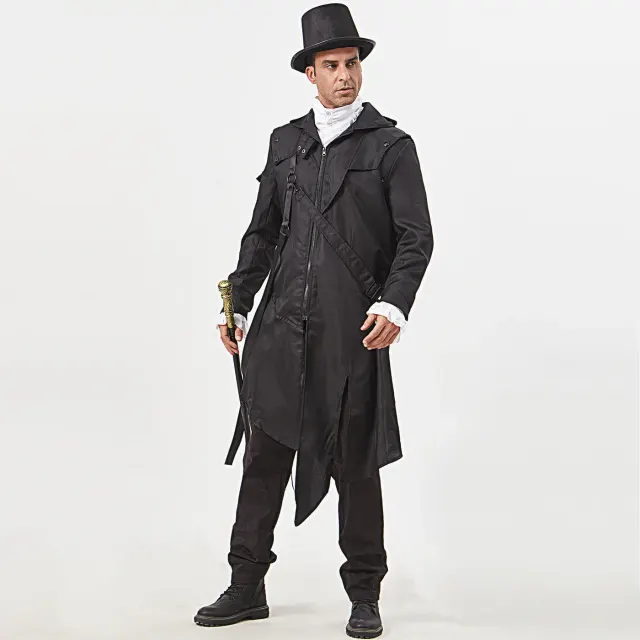 Men's Gothic Halloween Cosplay Jacket Costume detail 3