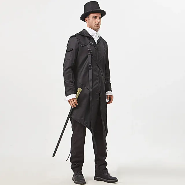 Men's Gothic Halloween Cosplay Jacket Costume detail 4