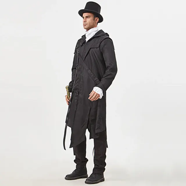 Men's Gothic Halloween Cosplay Jacket Costume detail 6