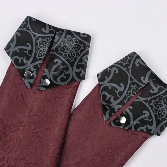 detalle de Chaqueta tipo abrigo de cosplay gótica medieval de Halloween para hombre 6