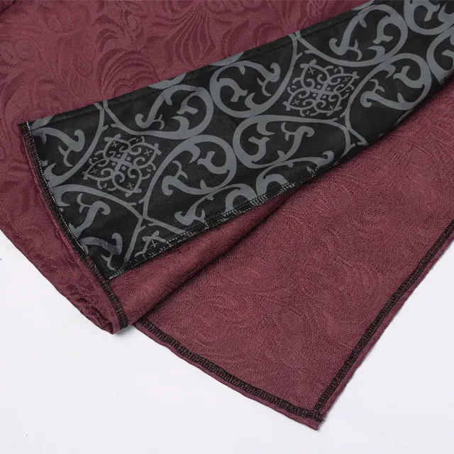 detalle de Chaqueta tipo abrigo de cosplay gótica medieval de Halloween para hombre 8