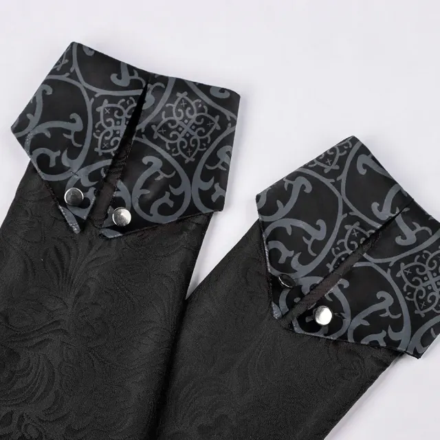 detalle de Chaqueta tipo abrigo de cosplay gótica medieval de Halloween para hombre 13