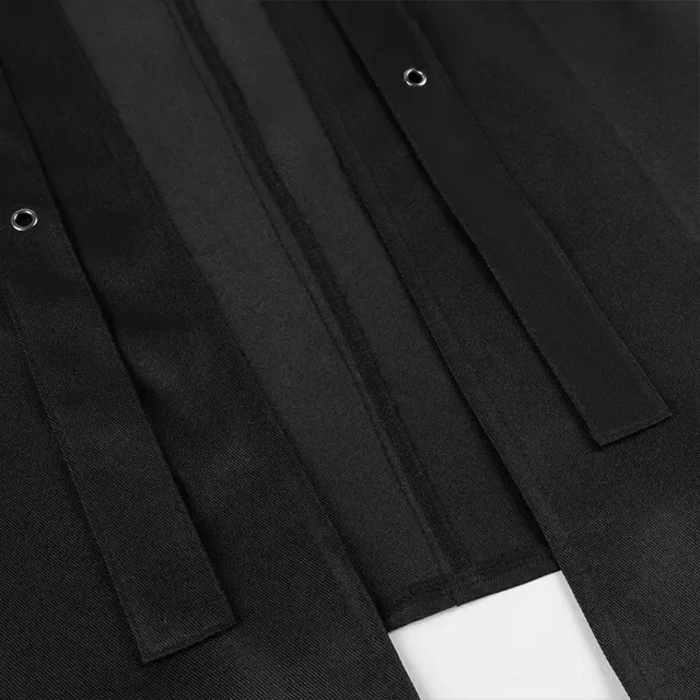 Men's Gothic Punk Asymmetrical Belted Half Skirt detail 6