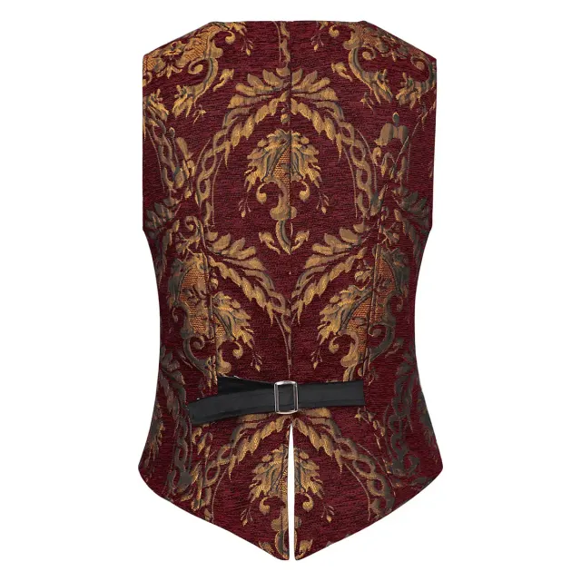 Men's Gothic Punk Medieval Cosplay Vest detail 3