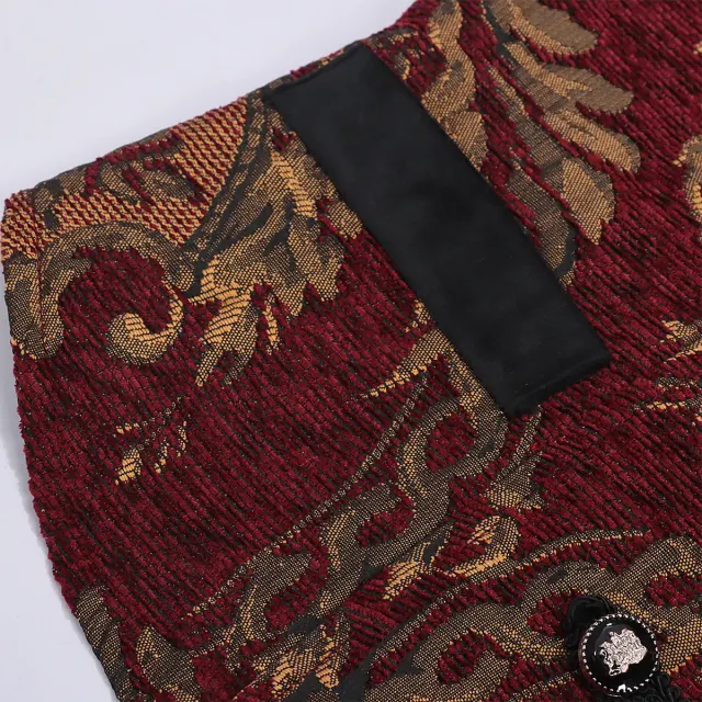 Men's Gothic Punk Medieval Cosplay Vest detail 4