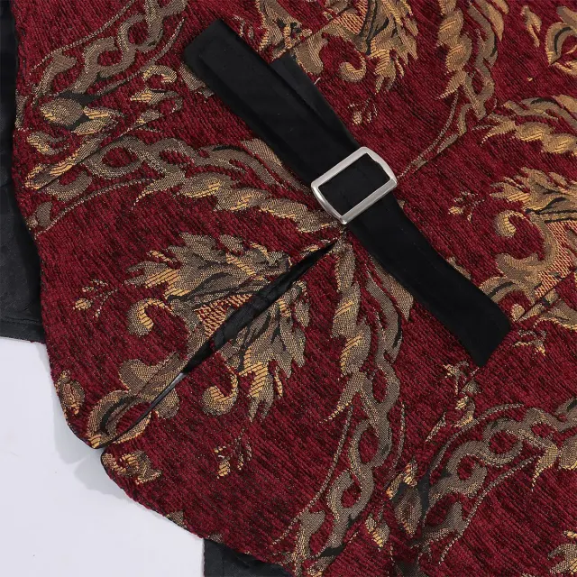 Men's Gothic Punk Medieval Cosplay Vest detail 8