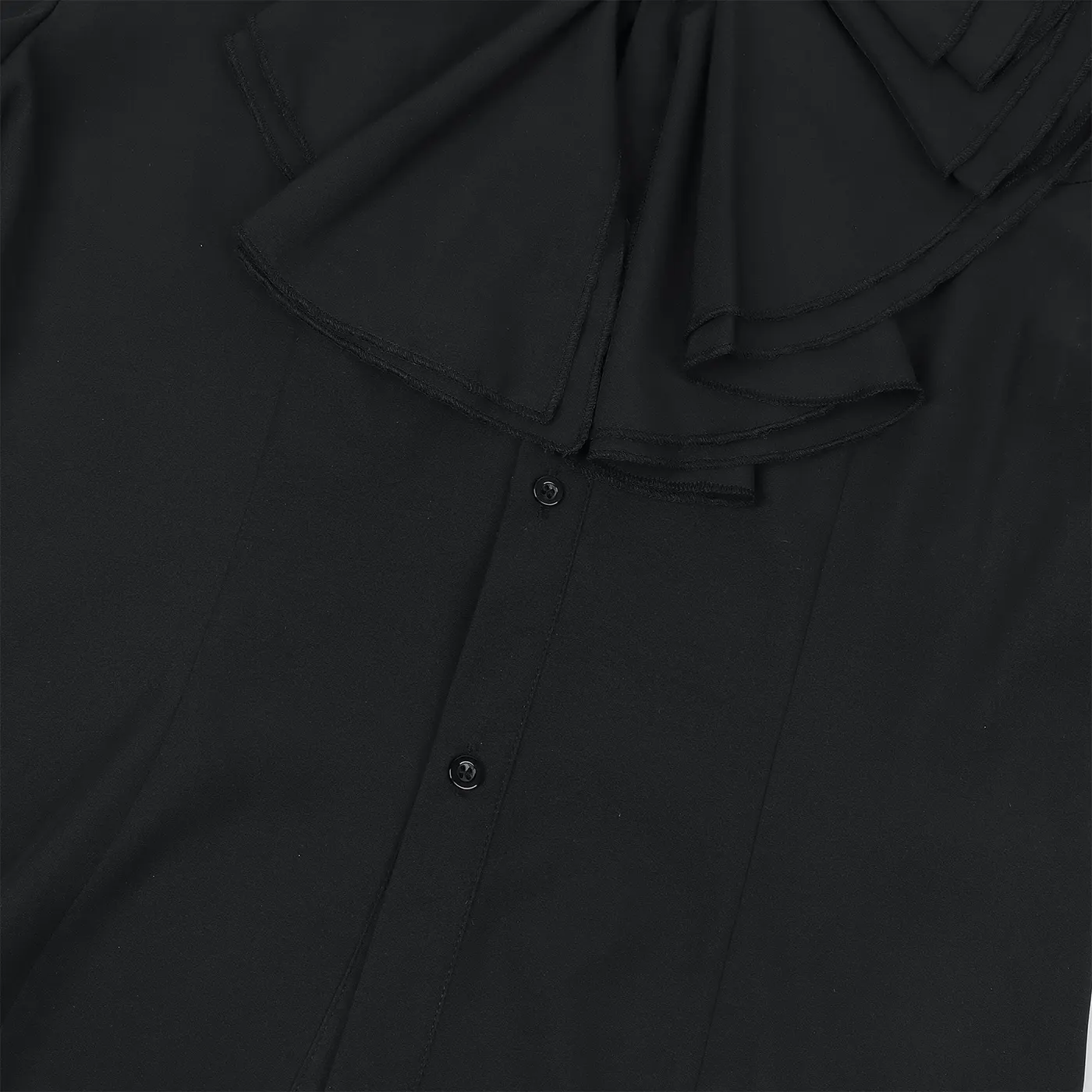 Men's Gothic Ruffled Stand-Collar Vampire Cosplay Shirt detail 5