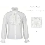 Chemise pirate style 4 - Blanc