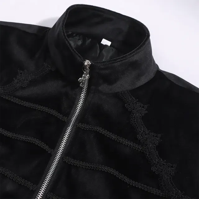 Mittelalterlicher Gothic-Frack für Herren, Halloween-Vampir-Cosplay Detail 3