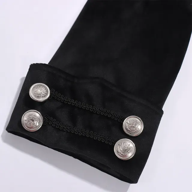 Mittelalterlicher Gothic-Frack für Herren, Halloween-Vampir-Cosplay Detail 9