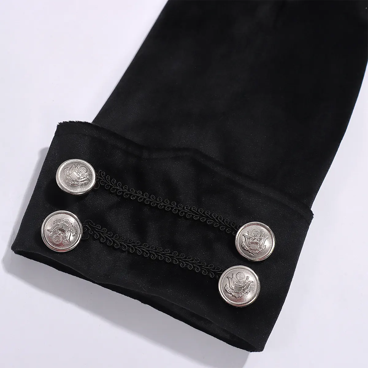 Men's Medieval Gothic Tailcoat for Halloween Vampire Cosplay detail 9
