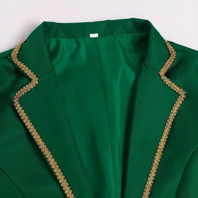 Men's Greek Roman Toga & Gold-Trim Tailcoat Costume Set detail 19