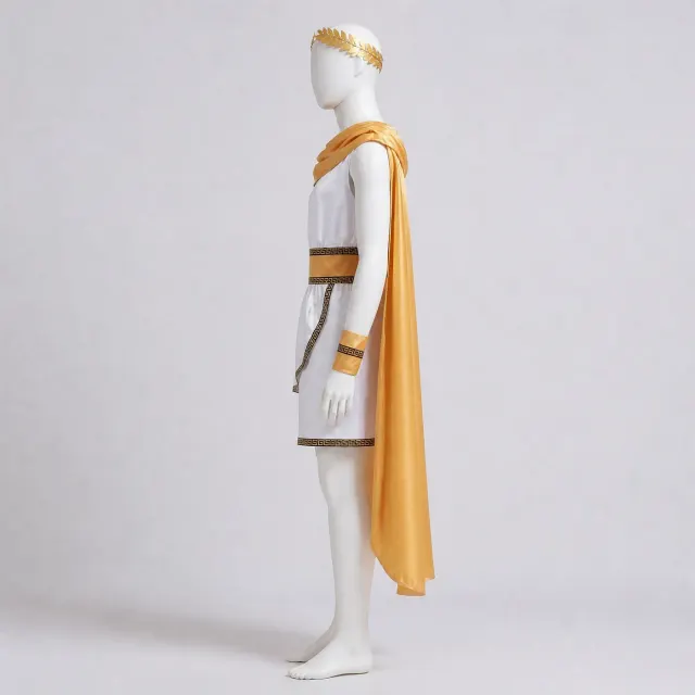 Men's Greek Roman Zeus King Halloween Cosplay Costume Set detail 2