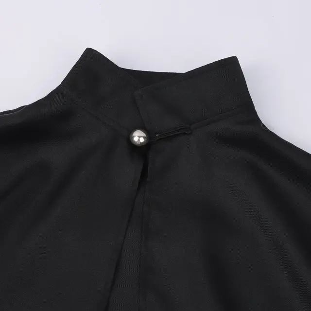 Men's Halloween Grim Reaper Magician Cosplay Cape Robe detail 3