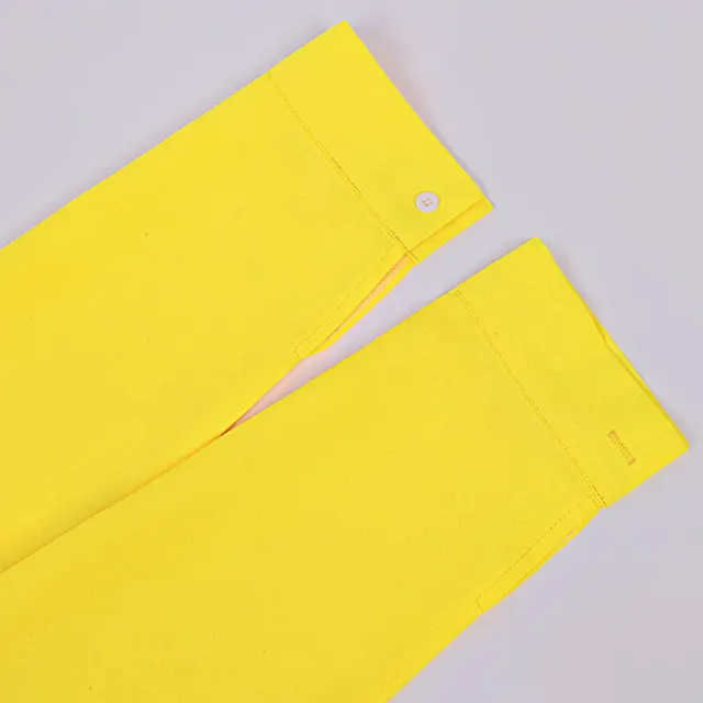 Men's Halloween Yellow Clown Shirt & Polka Dot Tie Costume Set detail 7