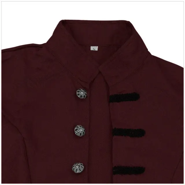 Men's Jacquard Medieval Cosplay Costume Set detail 8