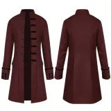 Jacquard Medieval Men's Outfit - Maroon