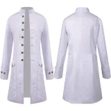 Jacquard Medieval Men's Outfit - Pure White