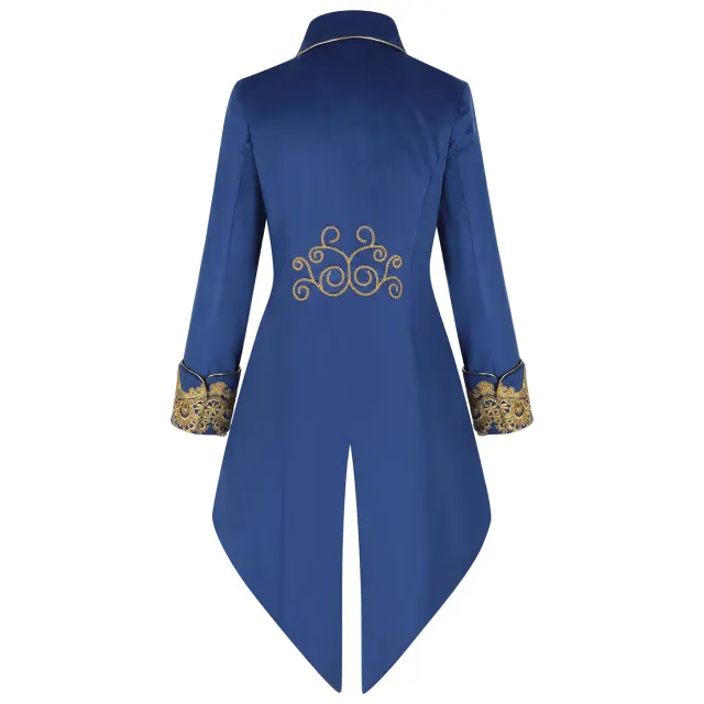 Men's Lace Tailcoat Medieval Punk Cosplay Coat detail 4
