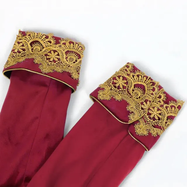 Men's Lace Tailcoat Medieval Punk Cosplay Coat detail 18