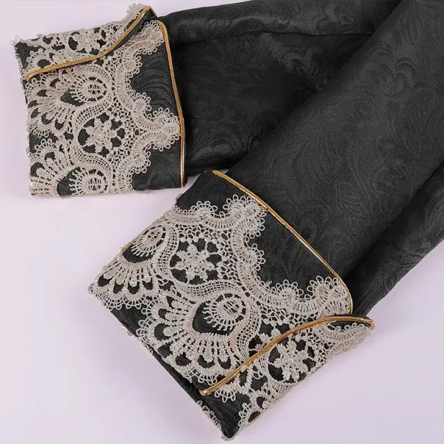 Men's Lace Tailcoat Victorian Gothic Stage Costume detail 6