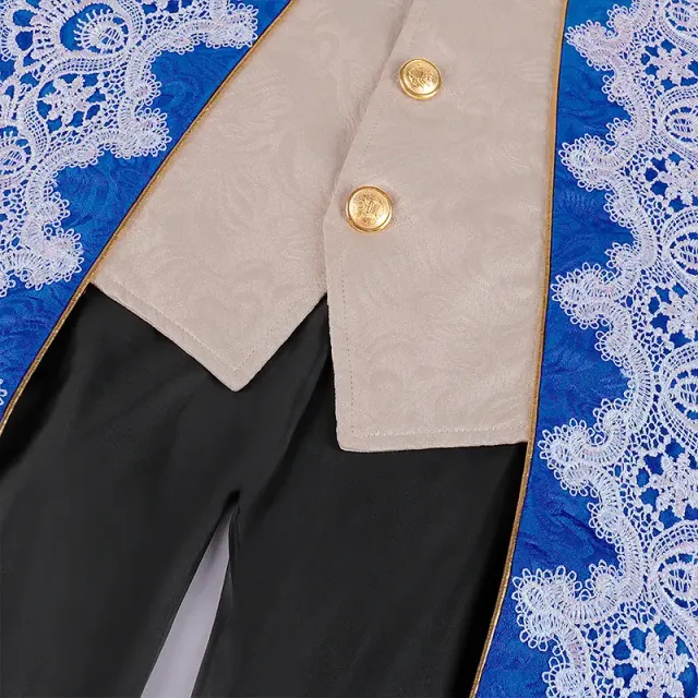 Men's Lace Tailcoat Victorian Gothic Stage Costume detail 17